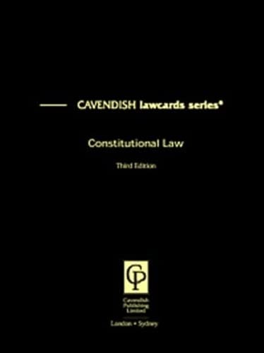 Cavendish: Constitutional Lawcards