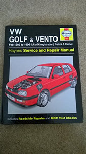 VW Golf and Vento (92-96) Service and Repair Manual 