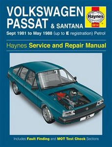 Volkswagen Passat and Santana 1981-88 Service and Repair Manual 