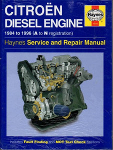 Citroen 1.7 and 1.9 Litre Diesel Engine Service and Repair Manual 