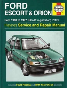 Ford Escort and Orion (90-97) Service and Repair Manual 