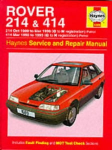 Rover 214 and 414 (89-96) Service and Repair Manual 