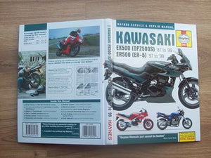 Kawasaki EX500 (GPZ500S) and ER-5 1987-99 Service and Repair Manual 