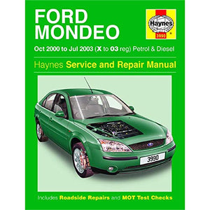 Ford Mondeo Petrol & Diesel (Oct 00 - Jul 03) Haynes Repair Manual 