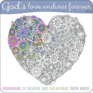 Adult Coloring Book: God's Love Endures Forever 