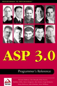 ASP 3.0 Programmer's Reference 