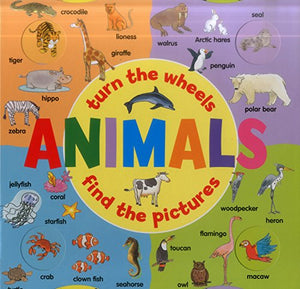 Animals: Turn the Wheels - Find the Pictures 