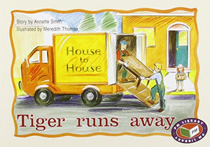 Tiger runs away 