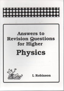 Answers to Revision Questions for Higher Physics 