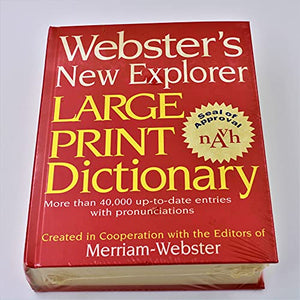 Webster's New Explorer Large Print Dictionary 