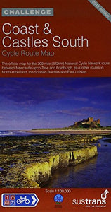 Coast and Castles South - Sustrans Cycle Routes Map 