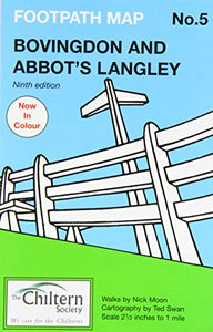 Chiltern Society Footpath Map No. 5 - Bovingdon and Abbots Langley 