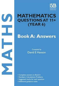 Mathematics Questions at 11+ (Year 6) Book A: Answers 