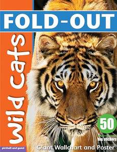 Fold-Out Poster Sticker Book: Wild Cats 