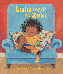 Lulu Reads to Zeki 