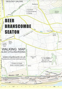 Beer Branscombe Seaton Walking Map 