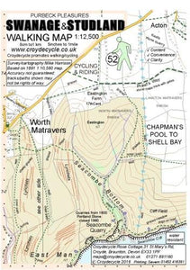 Swanage & Studland Walking Map 