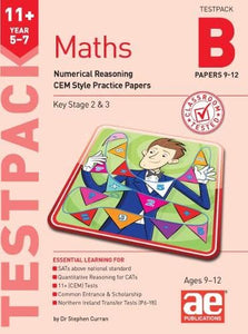 11+ Maths Year 5-7 Testpack B Papers 9-12 