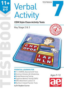 11+ Verbal Activity Year 5-7 Testbook 7: CEM Style Cloze Activity Tests 