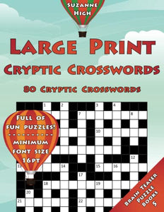 Large Print Cryptic Crosswords: 80 Cryptic Crosswords 