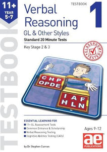 11+ Verbal Reasoning Year 5-7 GL & Other Styles Testbook 1 