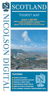 Nicolson Scotland Tourist Map 