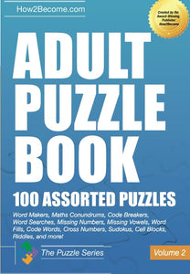 Adult Puzzle Book:100 Assorted Puzzles - Volume 2 