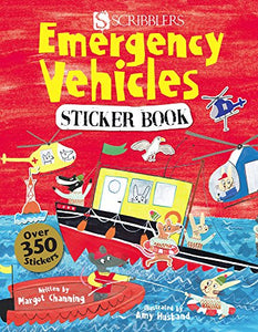 Scribblers Fun Activity Emergency Vehicles Sticker Book 