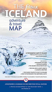 The fotoVUE Iceland Adventure and Travel Map 