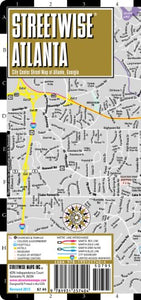 Streetwise Atlanta Map - Laminated City Center Street Map of Atlanta, Georgia 