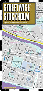 Streetwise Stockholm Map Laminated City Center Street Map of Stockholm, Sweden 