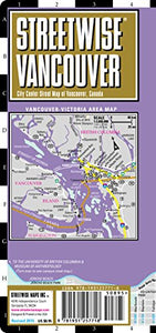 Streetwise Vancouver Map - Laminated City Center Street Map of Vancouver, Canada 