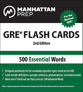 500 Essential Words: GRE Vocabulary Flash Cards 