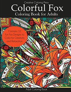 Colorful Fox Coloring Book for Adults 