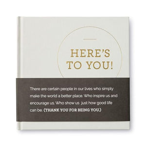 Here's to You - A Thank You Gift Book Filled with Quotes of Appreciation 