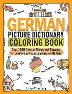 German Picture Dictionary Coloring Book 