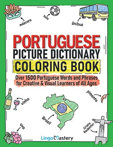 Portuguese Picture Dictionary Coloring Book 