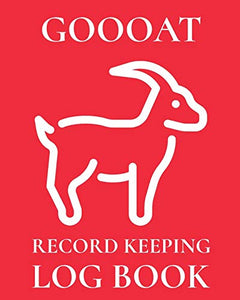 Goooat Record Keeping Log Book 