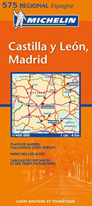 Michelin Map Spain Northwest: Castilla y Leon, Madrid 575 