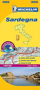Sardinia - Michelin Local Map 366 