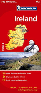 Ireland - Michelin National Map 712 