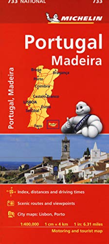 Portugal & Madeira - Michelin National Map 733