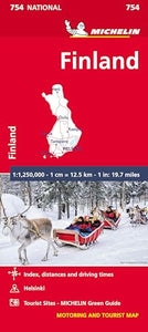 Finland - Michelin National Map 754 