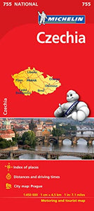 Czechia - Michelin National Map 755 