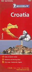 Michelin Croatia Map 757 