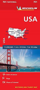 USA - Michelin National Map 761 