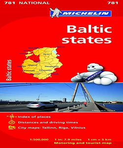 Baltic States - Michelin National Map 781 