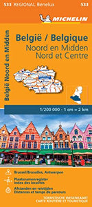 Belgium North & Central - Michelin Regional Map 533 