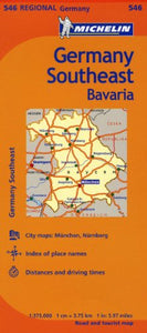 Michelin Germany Southeast Map 546 