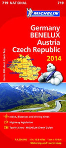 Michelin Map Germany Austria Benelux 2014 